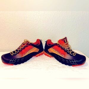 Asolo Eldo GV MM Black and Orange Athletic Shoes for Trail Adventures